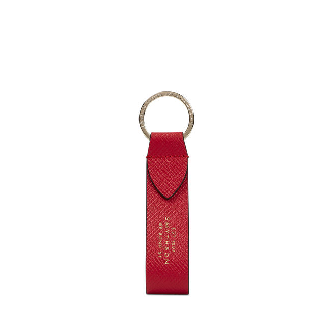 Keyring with Leather Strap in Panama