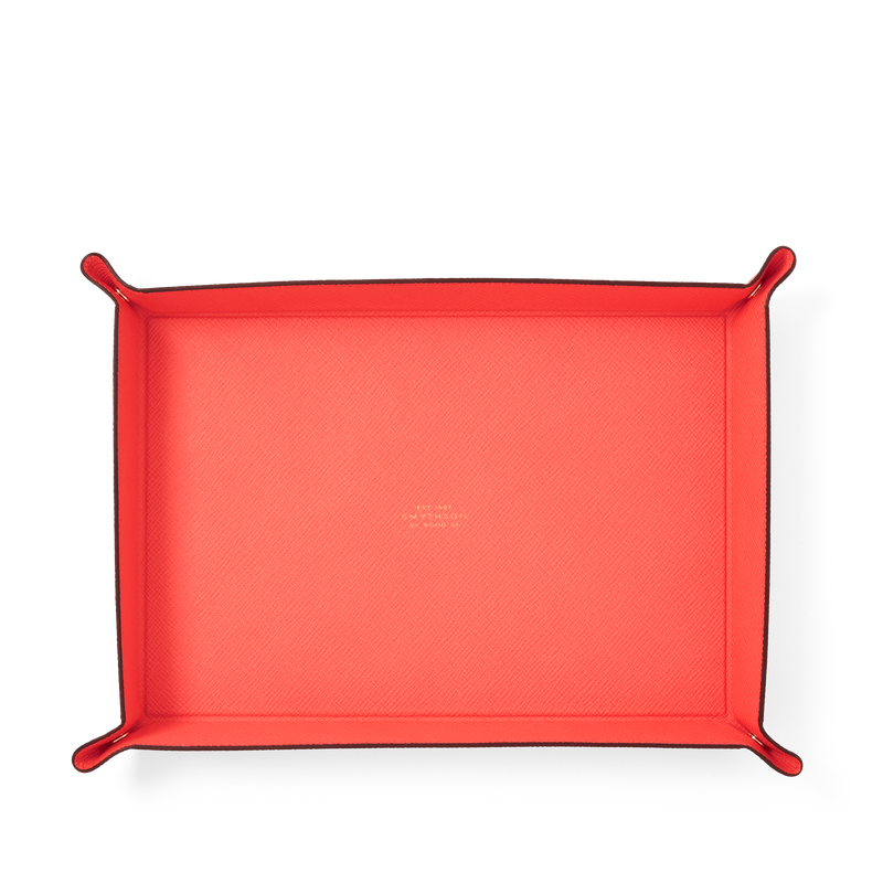 Smythson Large Rectangular Trinket Tray in Panama