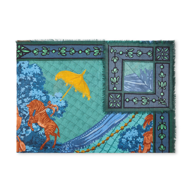 Lovers Print Cashmere Scarf