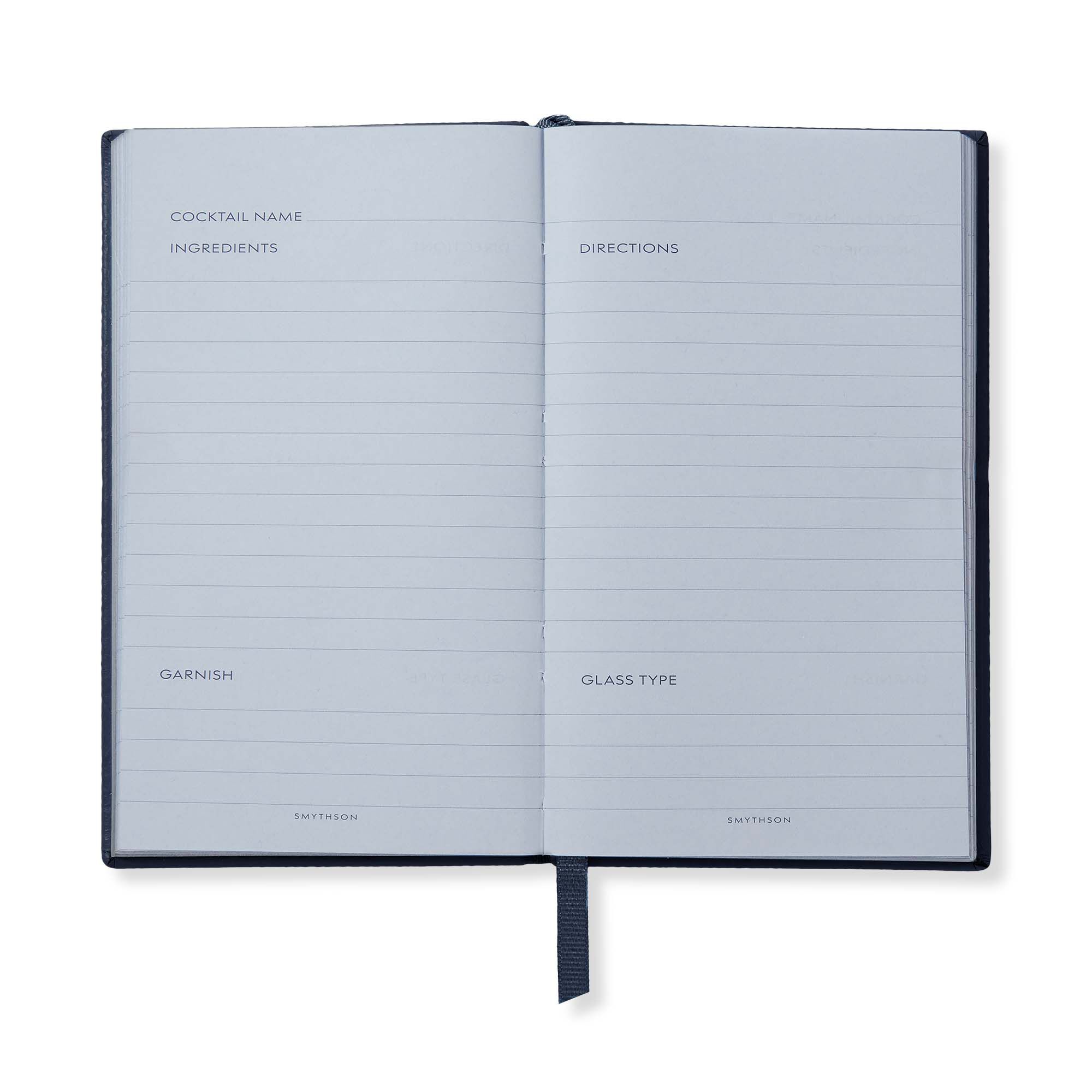 Cocktail Panama Notebook in navy | Smythson