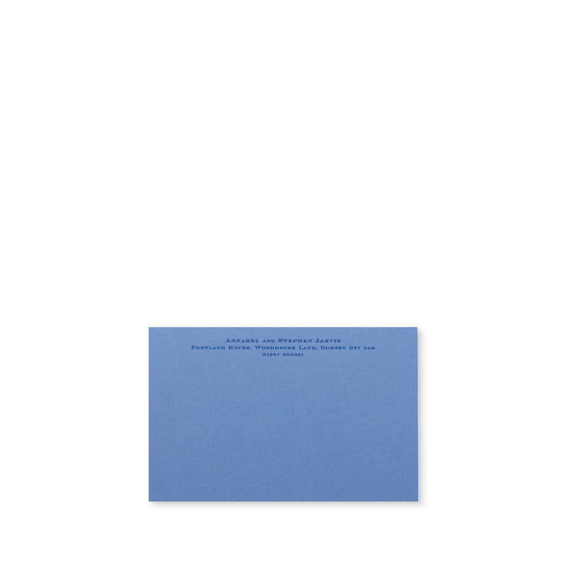 Carte de correspondance Imperial avec nom et adresse (en haut) 