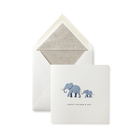 Carte de fête des Pères Elephant