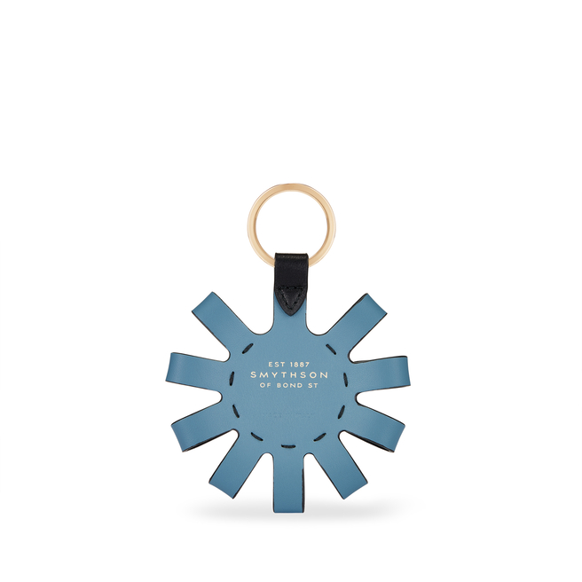 Loop Circle Keyring in Smooth Leather