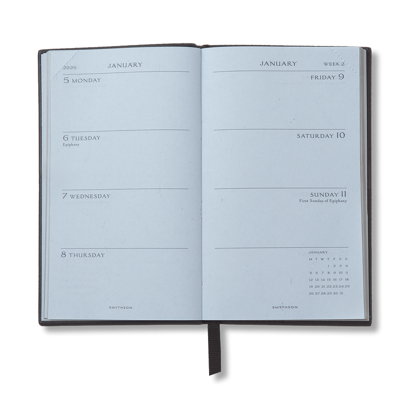 Smythson 2026 Panama Weekly Journal with Pocket 