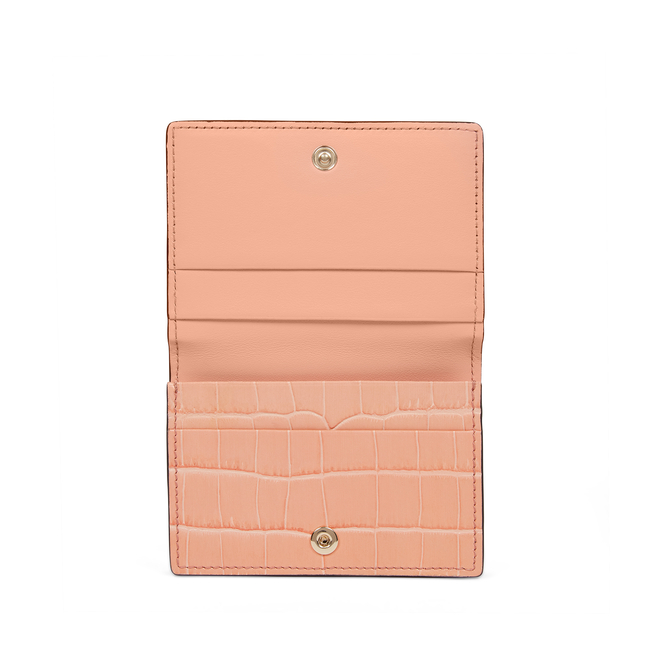 Folded Card Case with Snap Closure in Mara