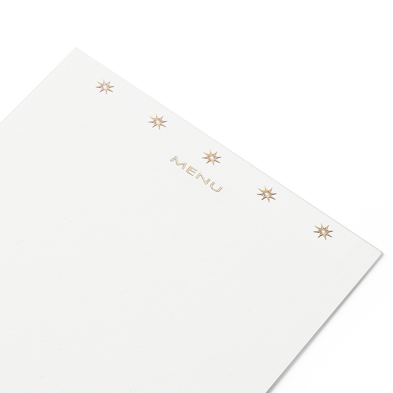 Stars Menu Cards