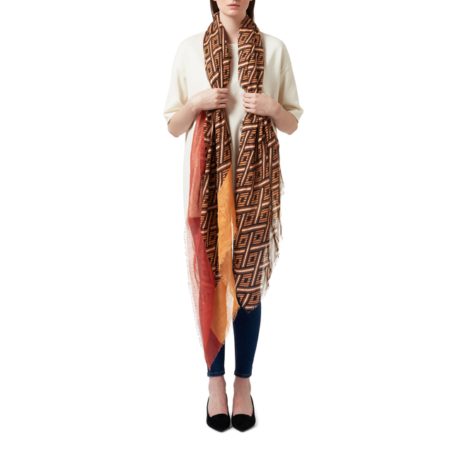 Diamond Stripe Linen Scarf