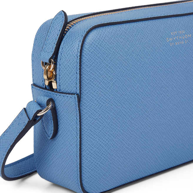 Coach Light Blue Mini Leather Camera Bag