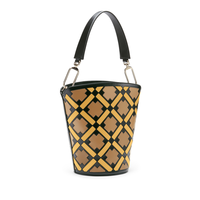 Intarsia Madison Equestrian Bucket Bag