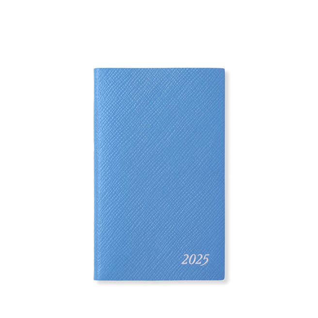 2025 Panama Weekly Agenda with Pocket in nile blue | Smythson