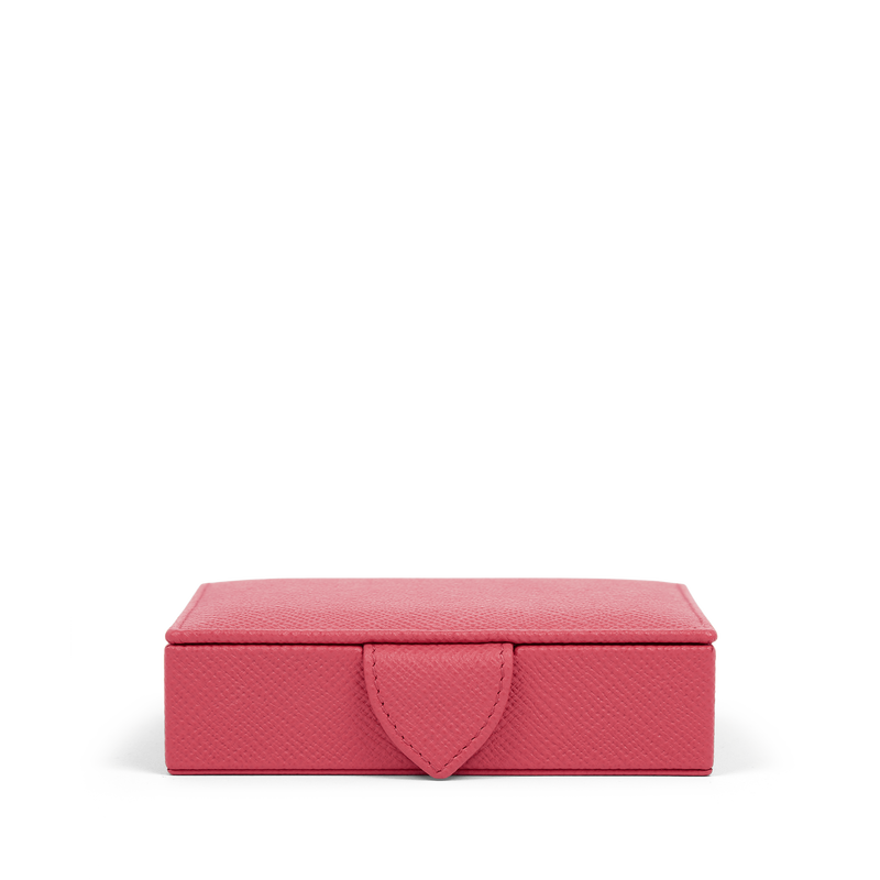 Smythson Small Square Trinket Box in Panama