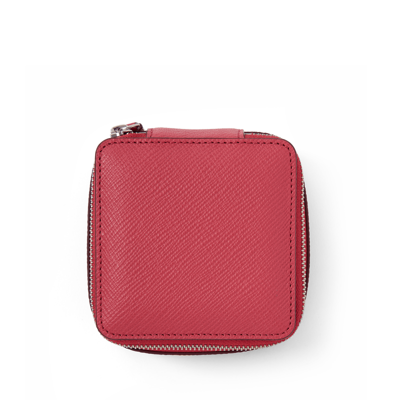 Smythson Medium Square Trinket Case in Panama