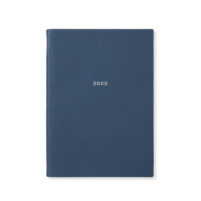 2025 Soho Weekly Agenda in Ludlow in admiral blue Smythson