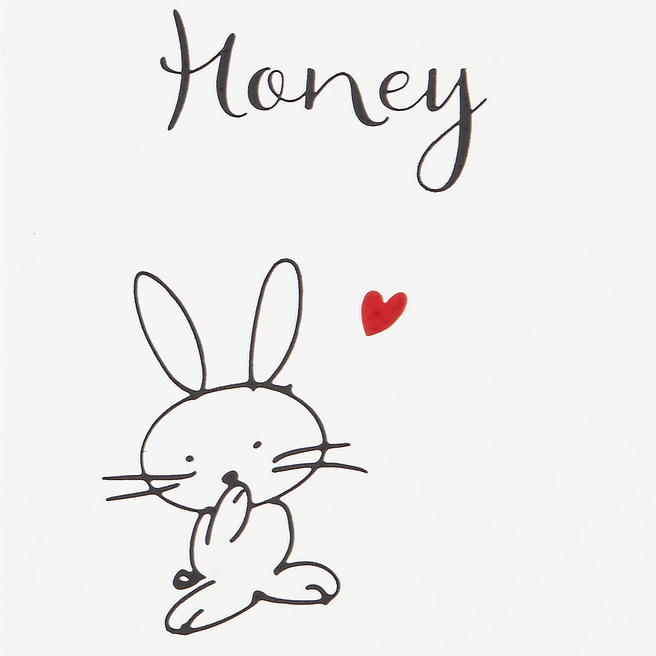 Biglietto Coniglietto Honey