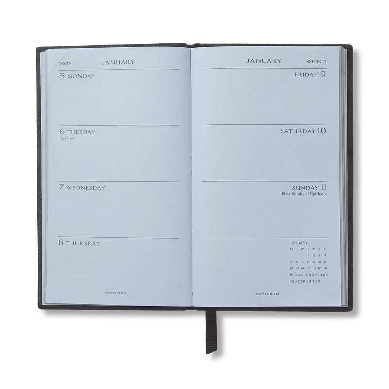 Smythson 2026 Panama Weekly Diary