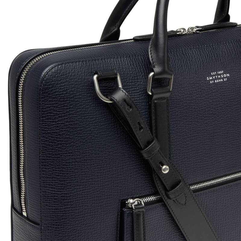 Slim Briefcase with Zip Front in Ludlow