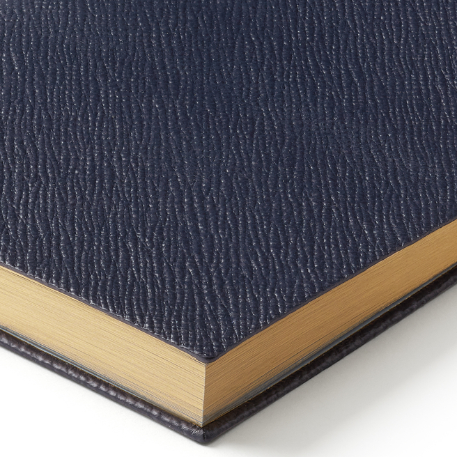 Smythson Mara Chelsea Notebook - Navy