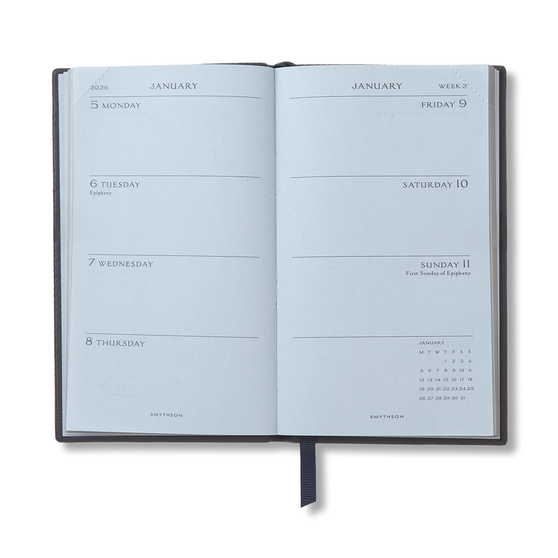 Smythson 2026 Panama Weekly Journal with Pocket 