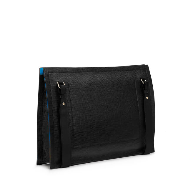 Zip Messenger Bag in Crossgrain Leather