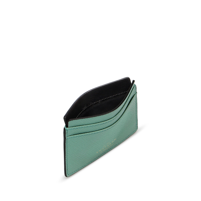 Panama Card Holder In Sea Green