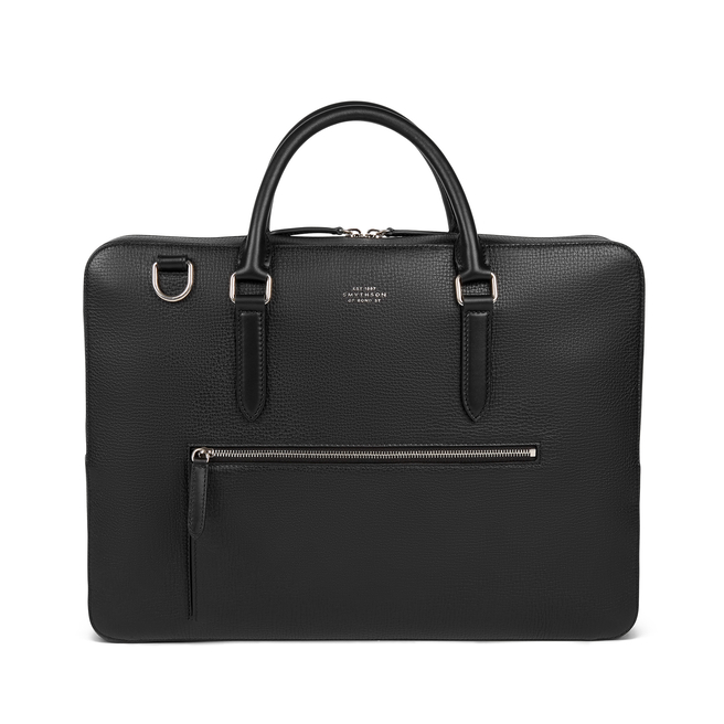 Slim Briefcase with Zip Front in Ludlow