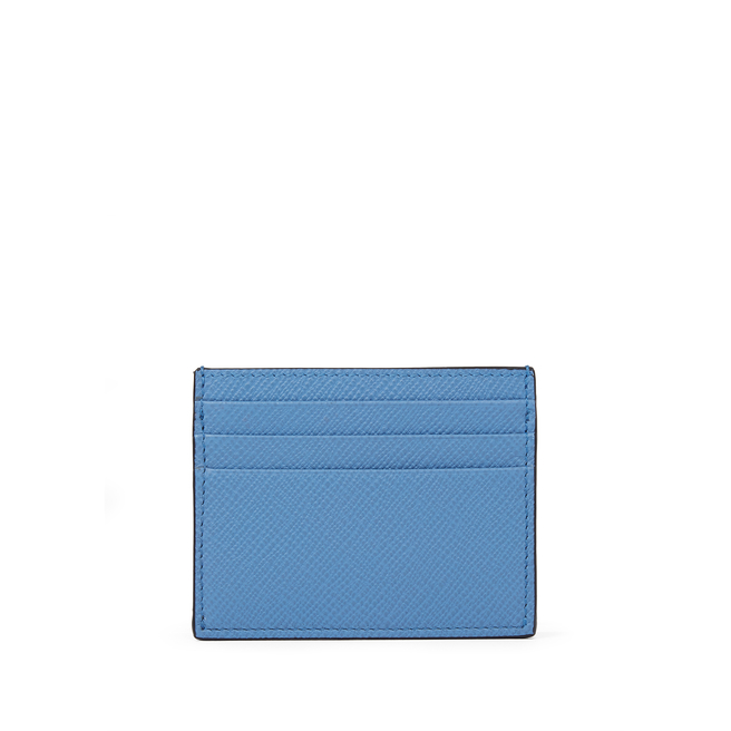 Envelope Card Case with Coin Purse in Panama in nile blue | Smythson