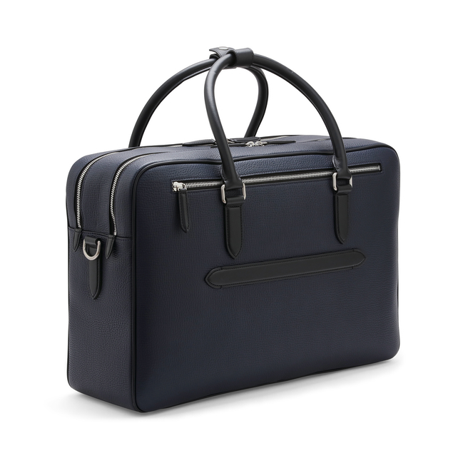 48-Hour Travel Bag in Ludlow in navy | Smythson