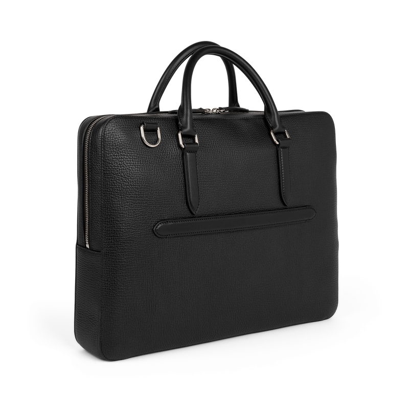 Slim Briefcase with Zip Front in Ludlow