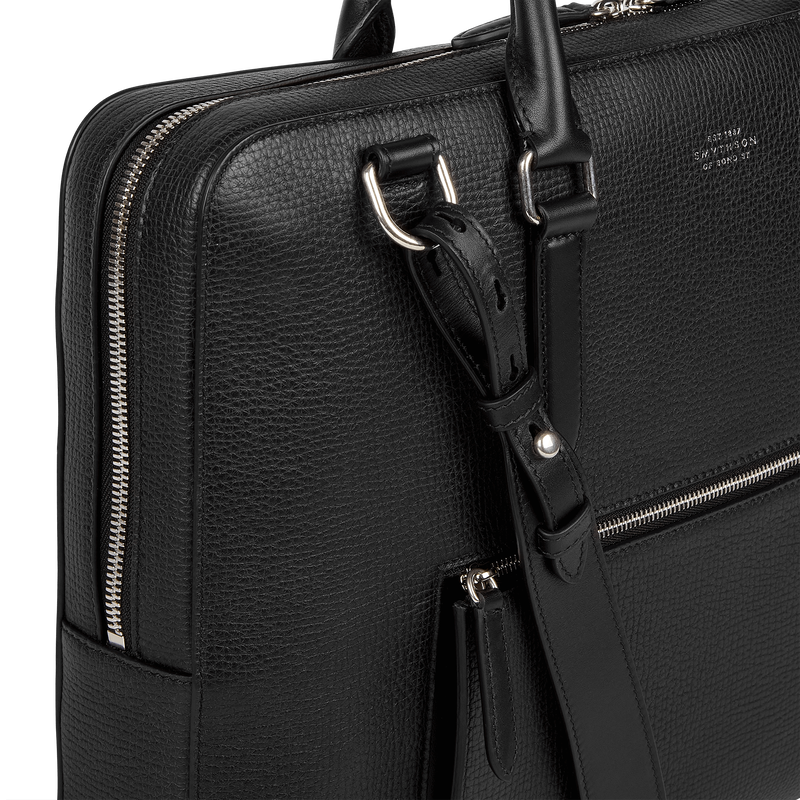Slim Briefcase with Zip Front in Ludlow