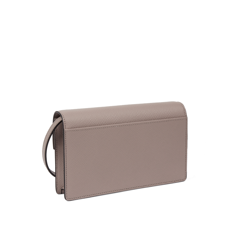 Smythson Porte-monnaie enveloppe à bandoulière en Panama