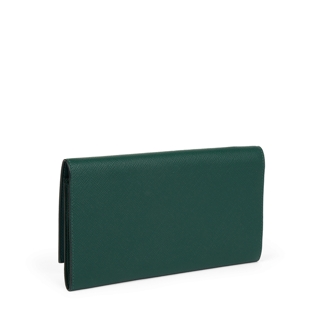 Marshall Travel Wallet in Panama in forest | Smythson