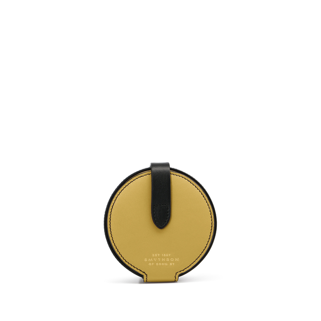 Circle Coin Purse in Smooth Leather
