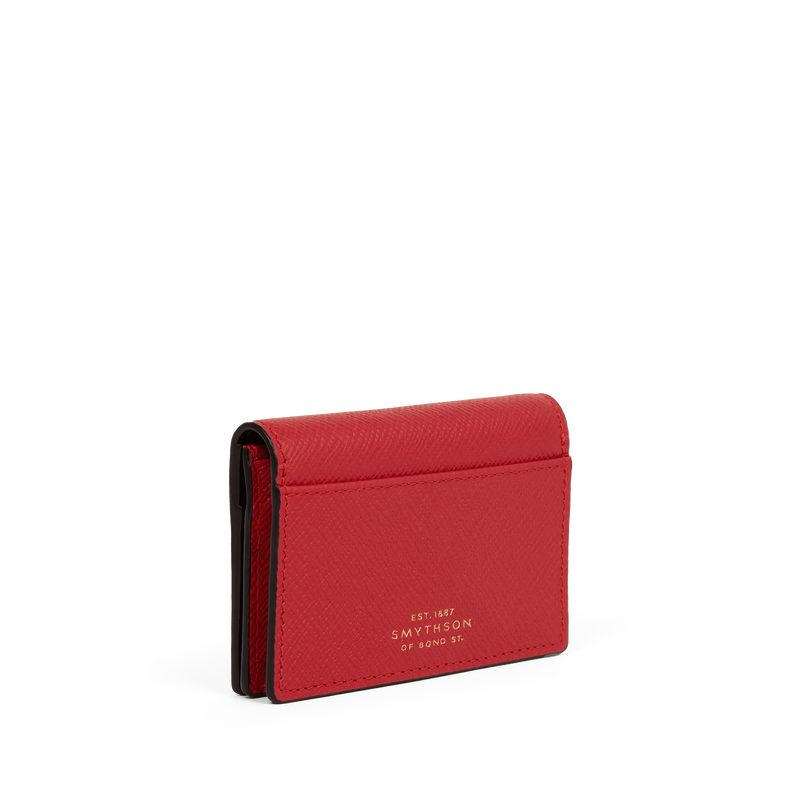 Folded Card Case with Snap Closure in Panama