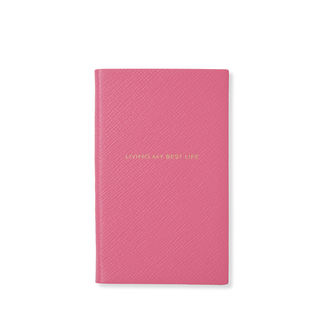 SMYTHSON Panama Golf Notes Cross-Grain Leather Notebook for Men