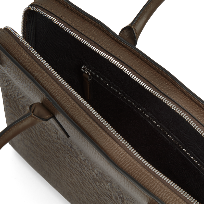 Smythson Ultra Slim Briefcase with Zip Front in Ludlow