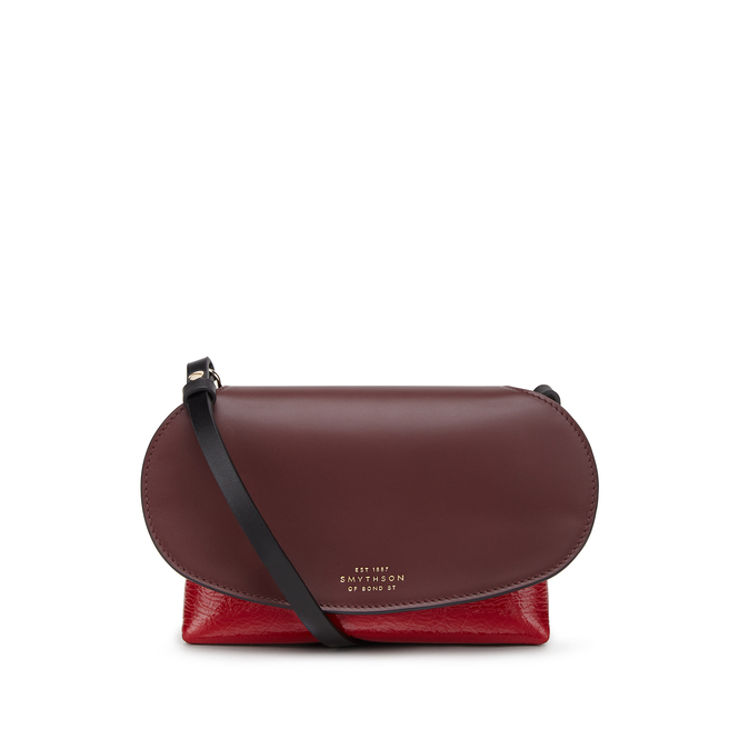 Mini Pillow Crossbody Bag in Crinkled Patent Leather