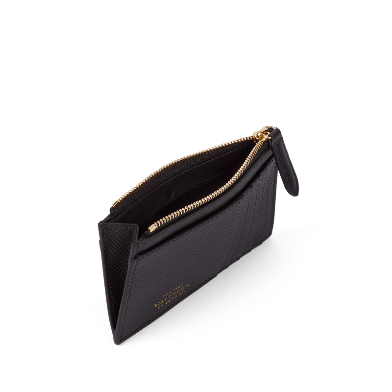 Smythson 8 Card Slot Coin Purse in Panama