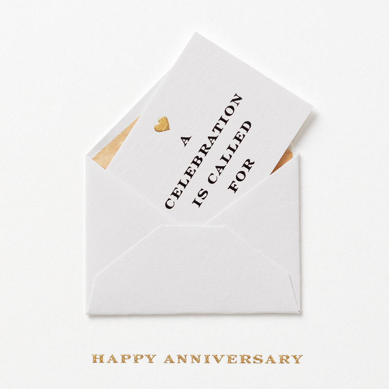 Karte „Anniversary” mit Kuvert