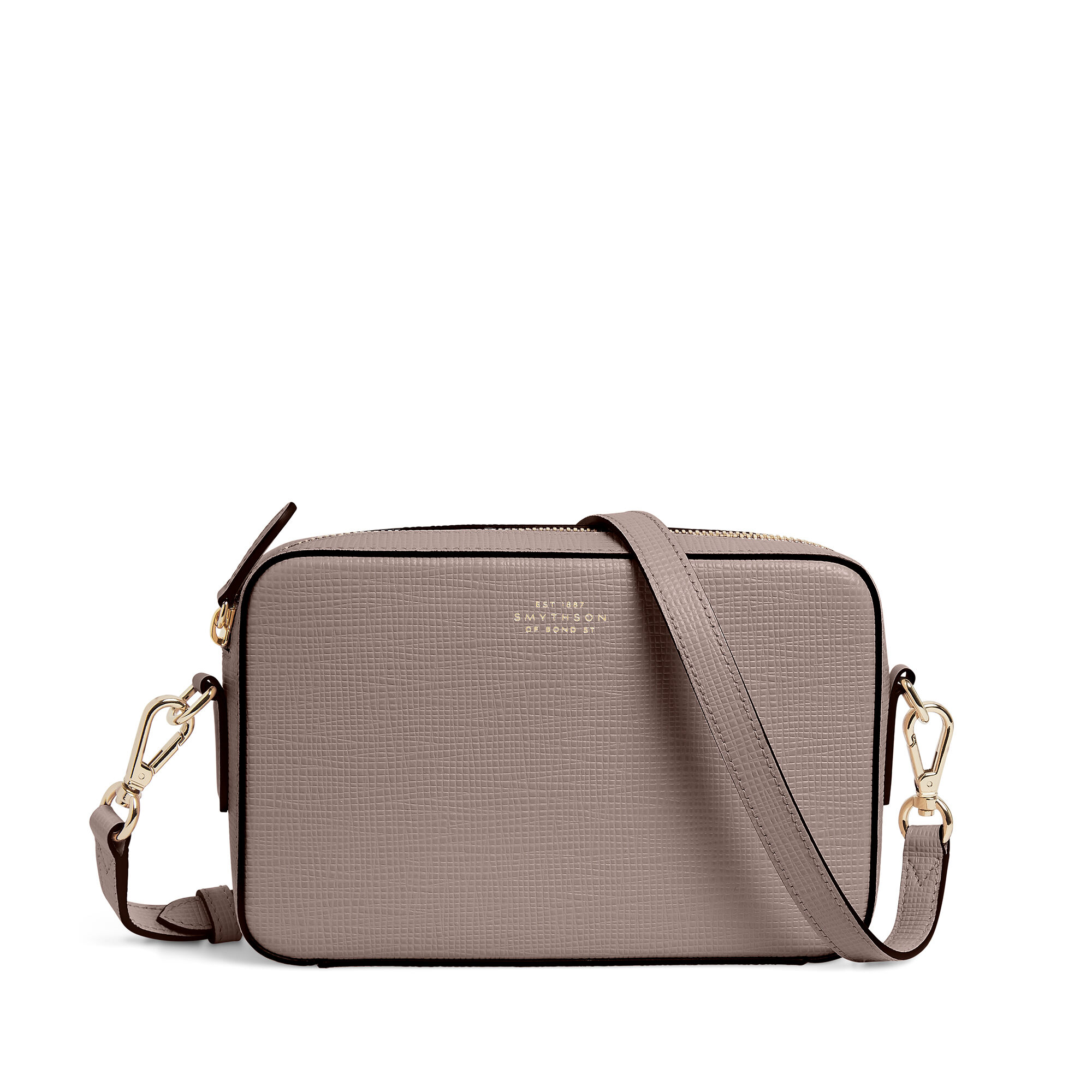Black Womens Bags Crossbody bags and purses Smythson Top-zip Leather Crossbody Bag in Blue 