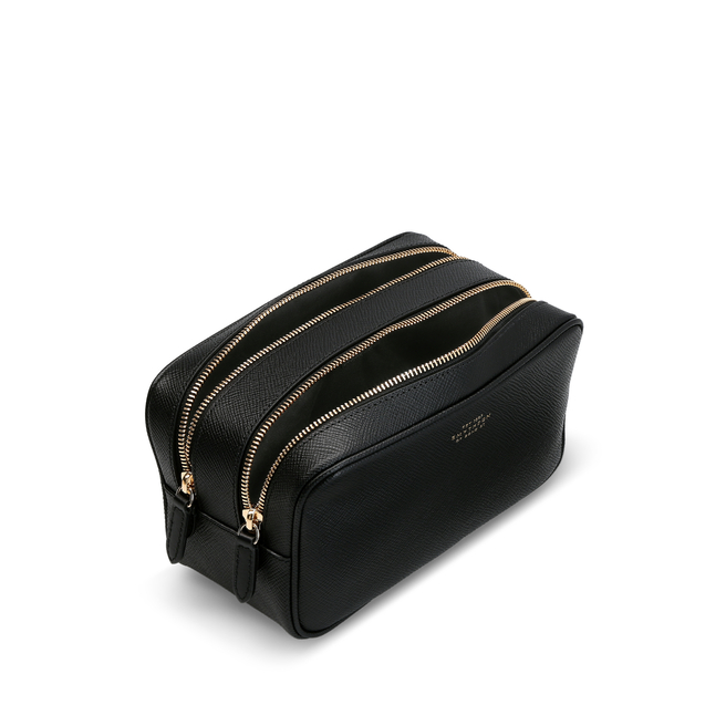 Smythson Panama Double Zip Washbag