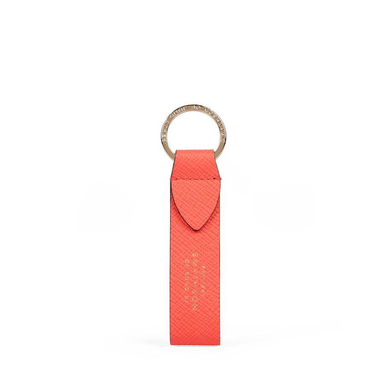 Keyring with Leather Strap in Panama