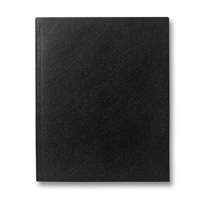 Smythson Black Piece Of Cake Chelsea Notebook 1200194 BLACK ONE