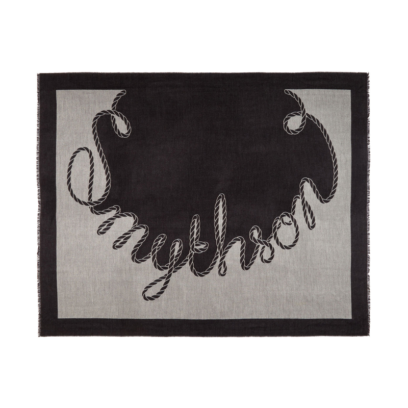 Swirl Logo Cashmere Blanket Scarf