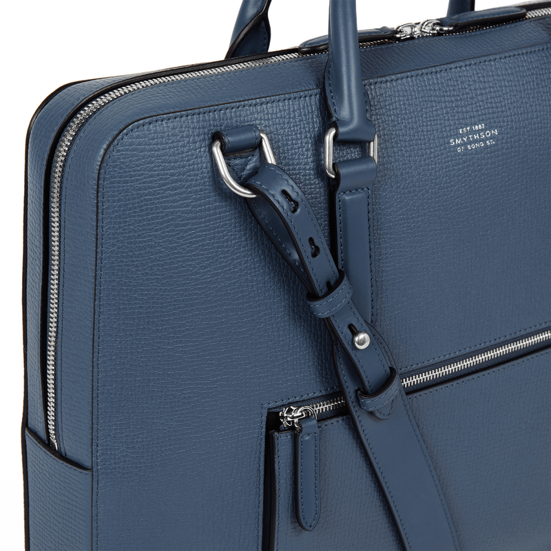 Slim Briefcase with Zip Front in Ludlow