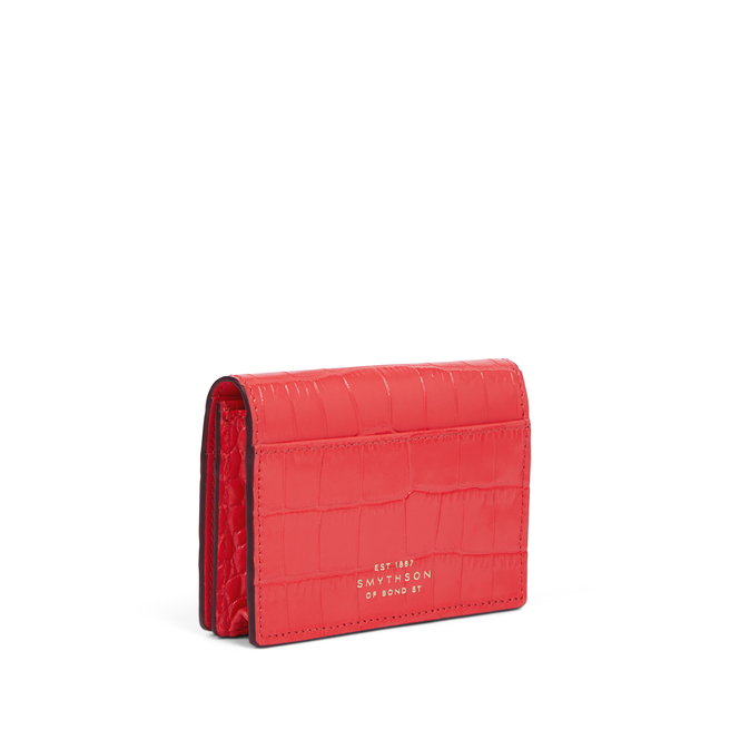 Folded Card Case with Snap Closure in Mara