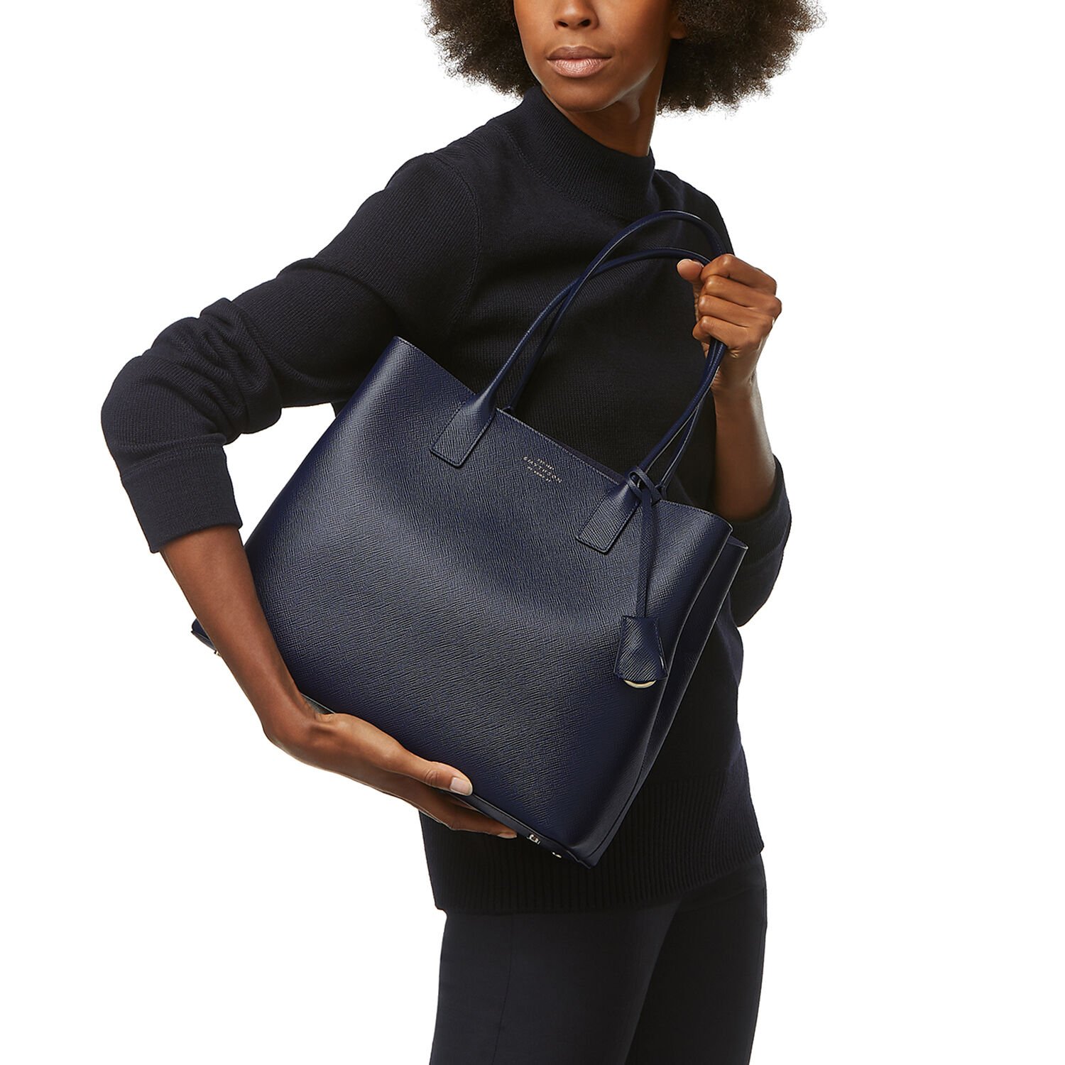 Smythson shop panama bag