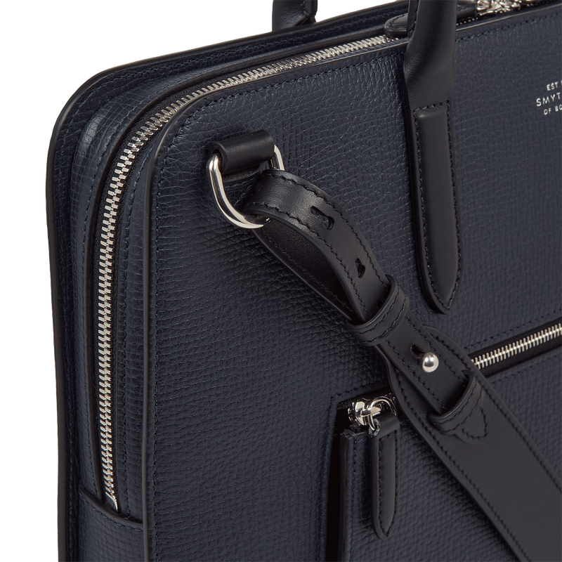 Ultra Slim Briefcase with Zip Front in Ludlow