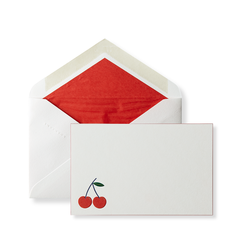 Cherry Motif Correspondence Cards