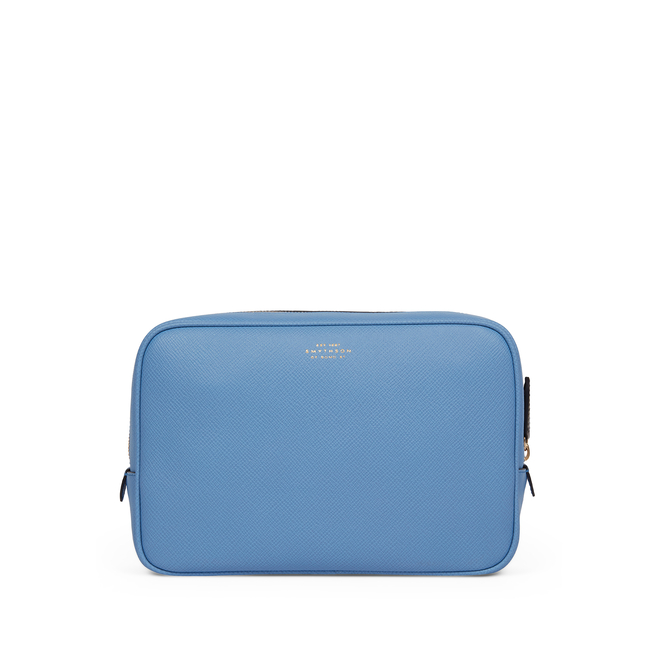 Pochette organisateur d'accessoires technologiques en Panama nile blue