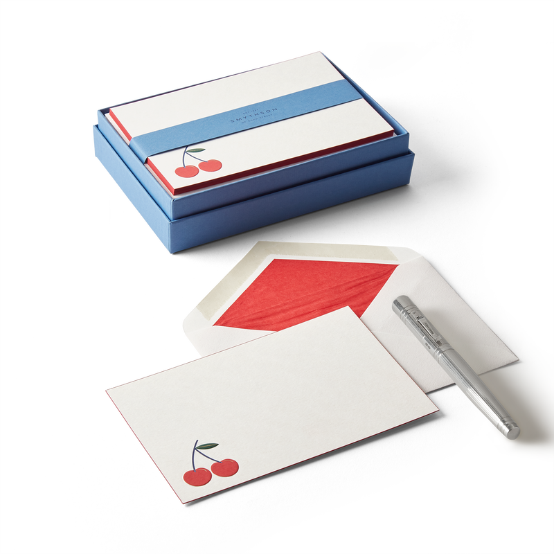 Cherry Motif Correspondence Cards
